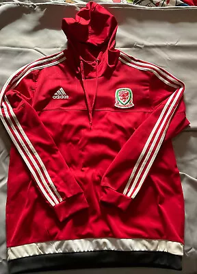 Adidas XL Wales Cymru Football Shirt Hoodie Training Top • £14.99