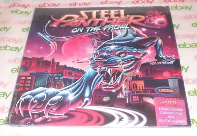 Steel Panther Band Signed Art Card + On The Prowl L/e Color Vinyl Record Coa • $89.99