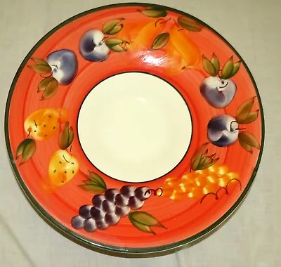 Ceramica ARM Made In Italy Hand Painted 15.25 X 3 Inch Salad Serving Pasta Bowl • $36.41