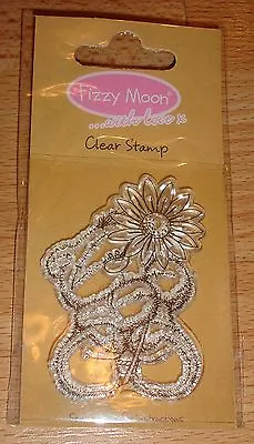 £1.80 • Buy Pink Flower Fizzy Moon Clear Acrylic Stamp (ASCC0315)
