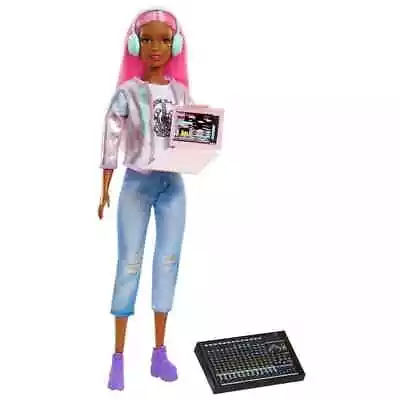 Barbie Career Of The Year Music Producer Pink Hair *distressed Pkg • $21.99