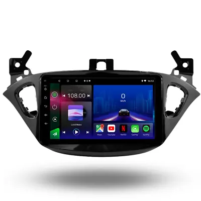 Vauxhall Opel Adam Corsa E Android 12 Car Stereo CarPlay Head Unit Bluetooth FM • £249