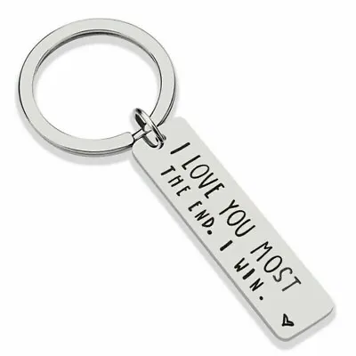 Valentines Day Love You More Most The End I Win Love Keyring • £3.59