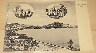 Postcard-Old-Praya Grande Macao Seascape Buildings On Coast-Mortimer Cobb Estate • $10