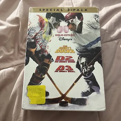 NIB The Mighty Ducks DVD Box Set Special 3 Pack Disney DVD  Sealed New In Box • $20