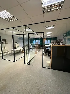 OFFICE GLASS Meeting Room Glass Partitions Office Partitioning • £1540