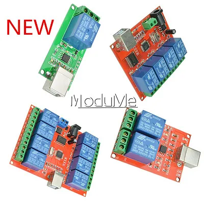 £9.59 • Buy 5V/12V USB Relay 1/2/4/8 Ch Programmable Computer Control Relay For Smart Home M