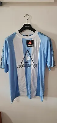 Vintage N.O.S Le Coq Sportif T Shirt Sky Blue/white  Size Small  • £19.99