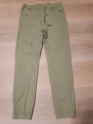 Men's Twill Drop Crotch Jogger Pants Size Xl Victorious Jade Green 🔥 • $12.99