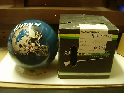 14# 4oz TW 2-3/8 NIB  Bowling Ball OTB Viz-A-Ball Retired 2013 NFL Detroit LIONS • $250