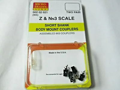 Micro-Trains Stock # 00202021 #905 Short Shank Body Mount Couplers (Z & Nn3) • $11.70