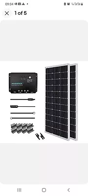 Renogy 200W Solar Panel Kit 12V Mono  W/30A Battery Charge Controller Motorhome • £200