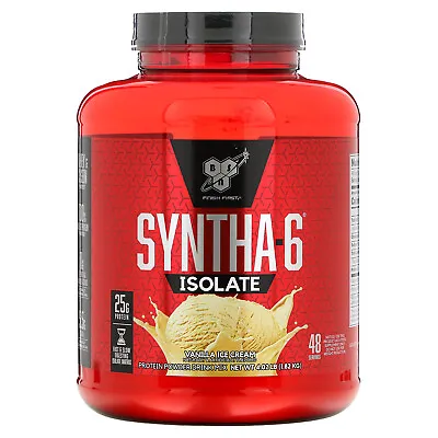 BSN Syntha-6 Isolate Vanilla Ice Cream 4.01 Lbs Whey & Casein Matrix Protein • $77.07