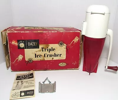 Vintage Dazey Triple Ice Crusher With Original Box + Hardware • $24.99