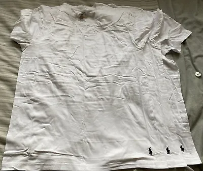 Ralph Lauren Polo Classic Men’s 3 Pack Cotton T-Shirt White Crew Neck XL BNWT • £50