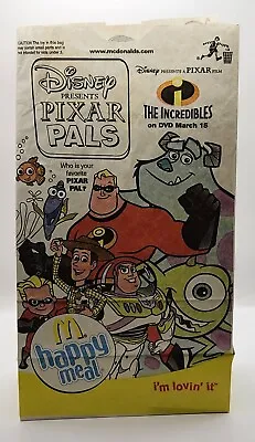 2005 Disney Pixar Pals -  Nemo Incredibles - McDonalds Happy Meal Bag  • $7.50