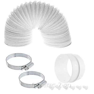 £16.19 • Buy Vent Hose Pipe Connection Ring Band Clip Kit For Logik Tumble Dryer 4m