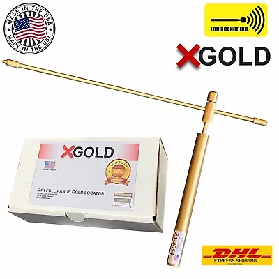 X Gold Long Range Metal Gold Detector Locator 330ft Finder Dowsing Zahorí USA • $199