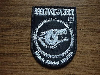 Watainblack Metal Militiasew On White Embroidered Patch • $6.50