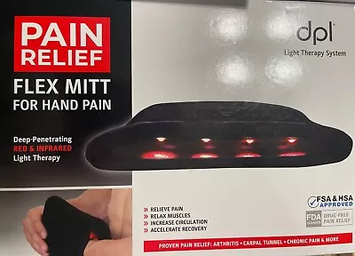 DPL LED Pain Relief Therapy System Flex Mitt For Arthritis Carpal Tunnel New 232 • $30