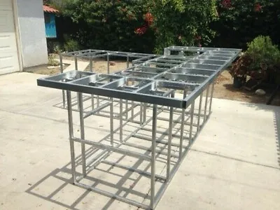 BBQ Island Frame Kit DIY 10'  L  With Raised Bar • $1079