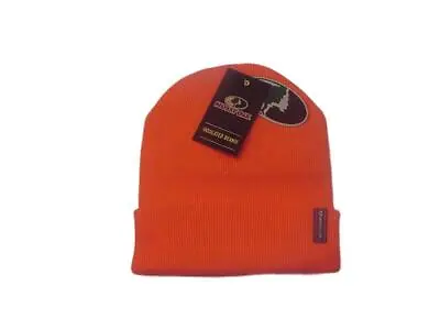 Knit Cuffed Hunting Cap Blaze Orange Mossy Oak® Adult Unisex New With Tags! • $8.50