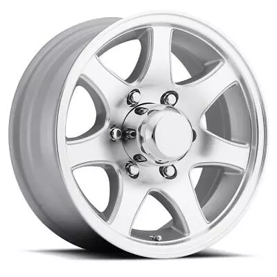 16  Sendel T02 8-Lug Boat Camper RV Trailer Wheel Rim Machined Silver (QTY 4) • $674