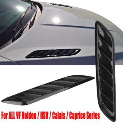 Gloss Black Bonnet Vents For Holden Commodore Vf S / Ss / Ssv / Sv6 / Redline • $29.95