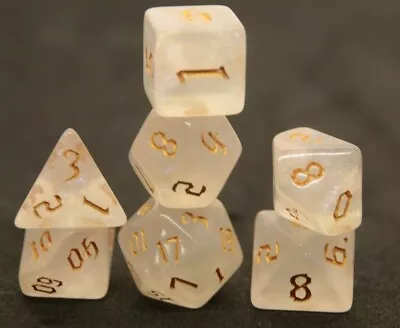 $9.85 • Buy Dice Set 7 Piece Gold Chaos Dice Polyhedral D & D Pathfinder Dungeons & Dragons 