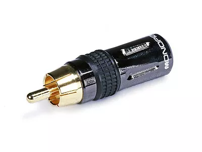 Monoprice Premium RCA Plug Gold Plated Connector Tip Metal Connector Body • $4.78