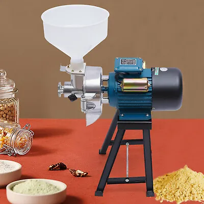 £234 • Buy Electric Wet&Dry Grinder Rice Wheat Mill Corn Grain Animal Poultry Feed+Funnel