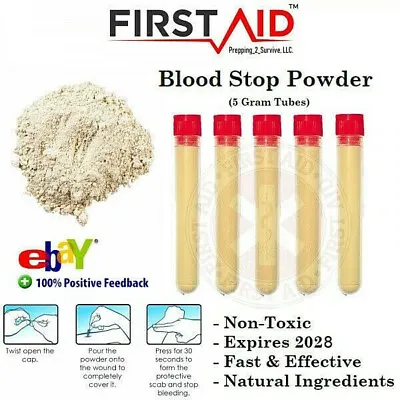 Blood Clot Powder - First Aid Medical Wound Seal Powder - QuickClot Alternative • $16.99