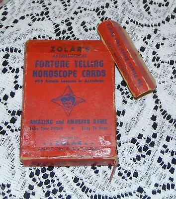 1943 Zolar's Astrological Fortune Telling Horoscope Cards Vintage Astrology • $7.50