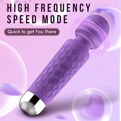 20 Frequency Full Body Massager Vibrations Wand Massager Waterproof 8 Strengths • £9.59