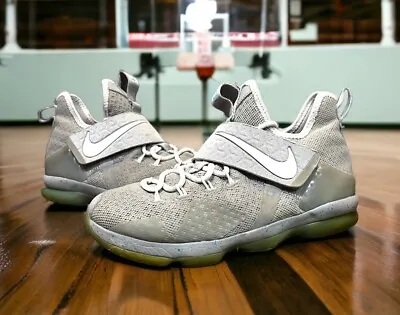 Nike Lebron 14 XIV Mag Marty McFly Gray 859468-005 Youth Shoes Size 6Y 7.5 Wmns • $34.99
