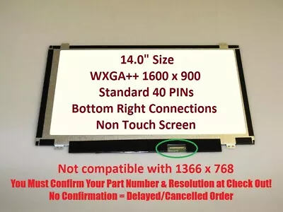 New 14.0  WXGA+ LED LCD Screen Lenovo Thinkpad T420 T420s T430 T430s 04W3922 • $76