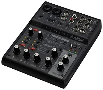 YAMAHA Live Streaming Mixer USB Audio Interface AG06MK2 B Black 6 Channels • £162.63