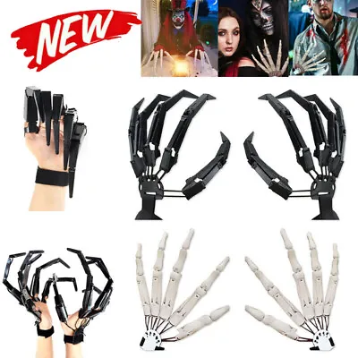 Halloween Articulated Fingers Hand Finger Extensions Cosplay Party Decoration • £8.94