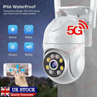 1080P IP Camera Wireless WIFI Outdoor CCTV HD PTZ Smart Home Security IR Cam UK • £17.95