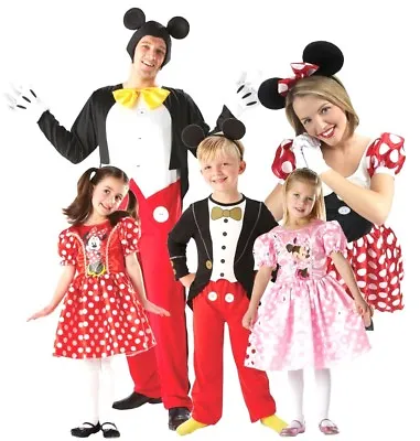 £22.95 • Buy Official DISNEY Mickey Mouse Minnie Mouse Fancy Dress Costume Adult Child Family