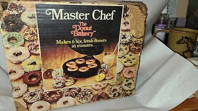 Vintage Master Chef The Donut Bakery Donut Maker Bakery Glaze Treat UNOPENED BOX • $35