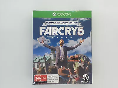 $44.99 • Buy Far Cry 5 Deluxe SteelBook Edition (Microsoft XBOX ONE, 2018) AUS PAL Complete