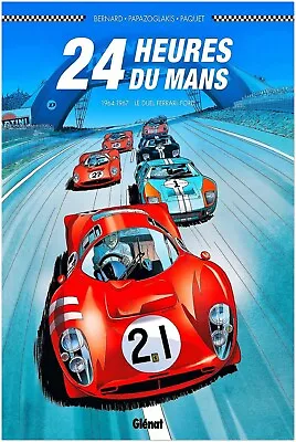 24 Heures Le Mans - 1964-1967 - Vintage Racing Travel Poster - Auto Posters • $10.99