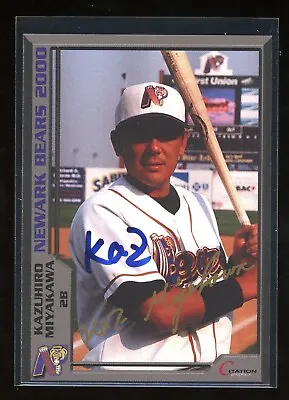 2000 Newark Bears KAZUHIRO MIYAKAWA Signed Card Autograph AUTO YOKOHAMA JAPAN • $3.99