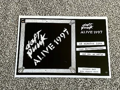 Rare Vintage 2001 UK Magazine Advert Art Picture Daft Punk Alive 1997 Ad • $16.15