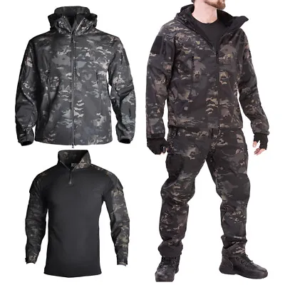 Army Jackets Men Military Camping Tactical Jacket Shark Skin Waterproof  • $34.22