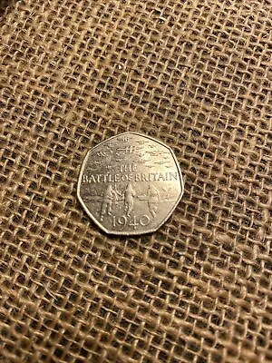 50 Pence Coin The  Battle Of Britain • £20