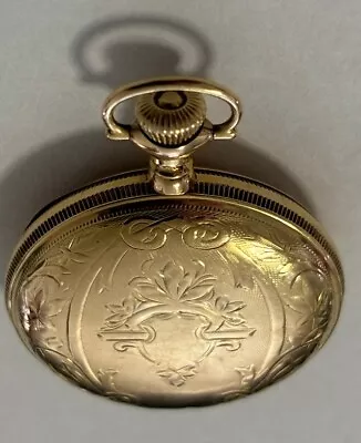 Elgin 14k Gold Hunter Keystone Case 15 Jewels Movement Running Pocket Watch • $399.99
