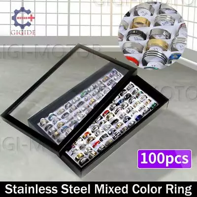 Wholesale 100x Mixed Rings Bulk Finger Band Ring Lot Men Women Jewelry Fashion • $23.99