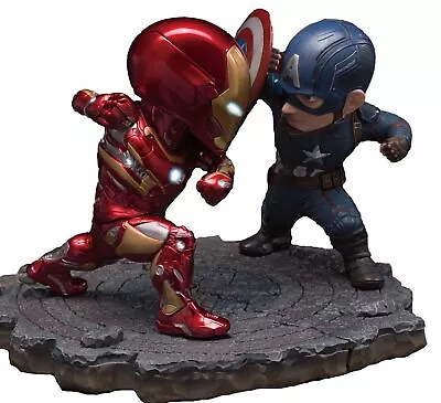 Captain America Vs. Iron Man Collectable Toy Set Of 2 Beast Kingdom • $345